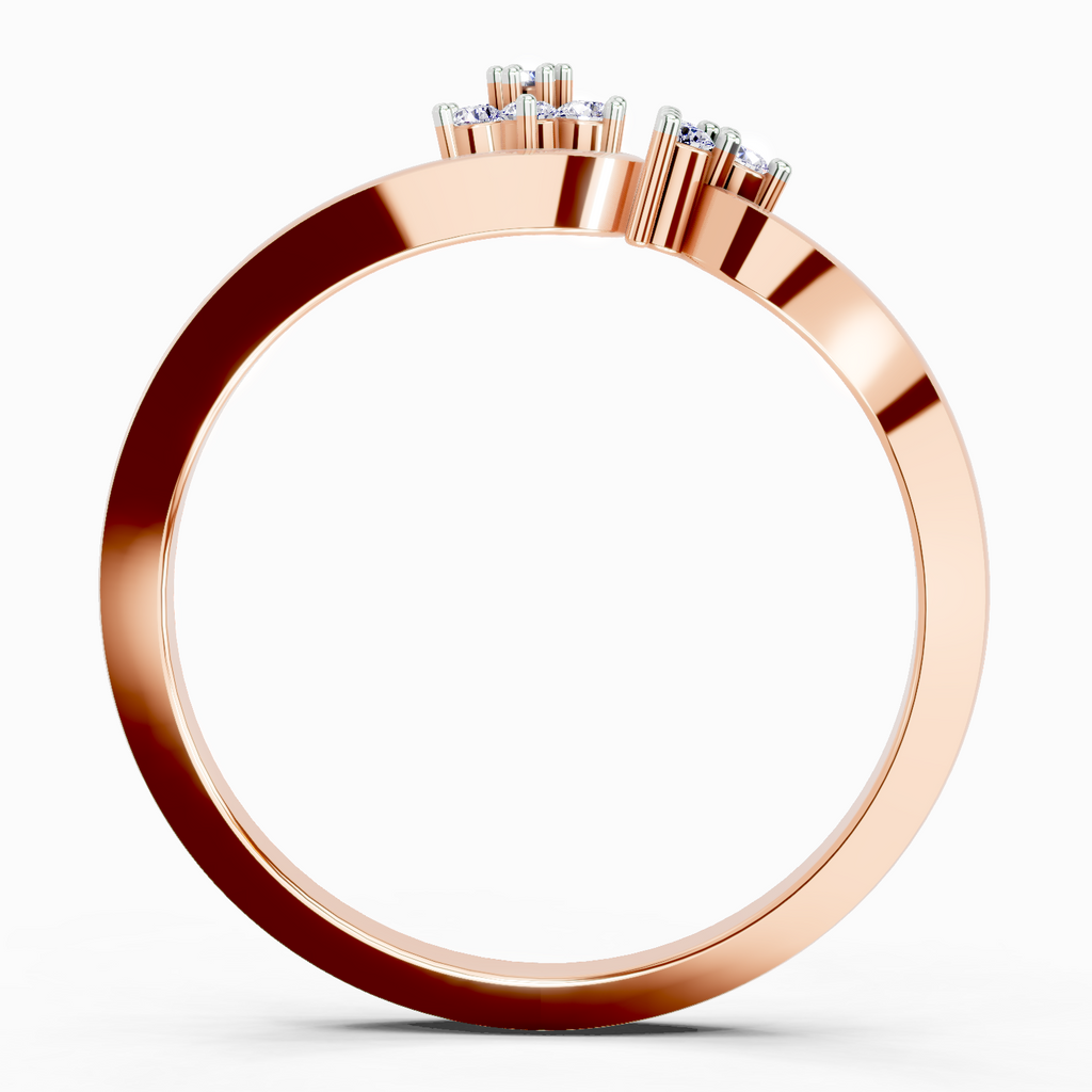 0.086 Ct Cluster Ring