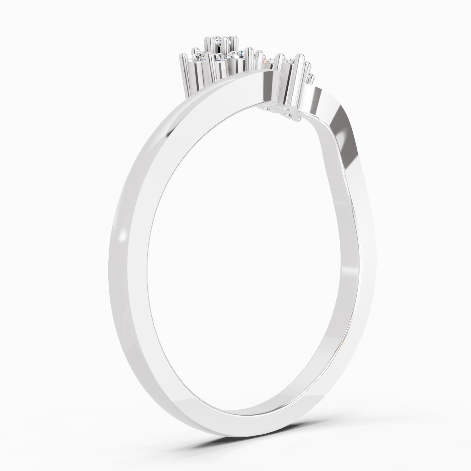 0.086 Ct Cluster Ring