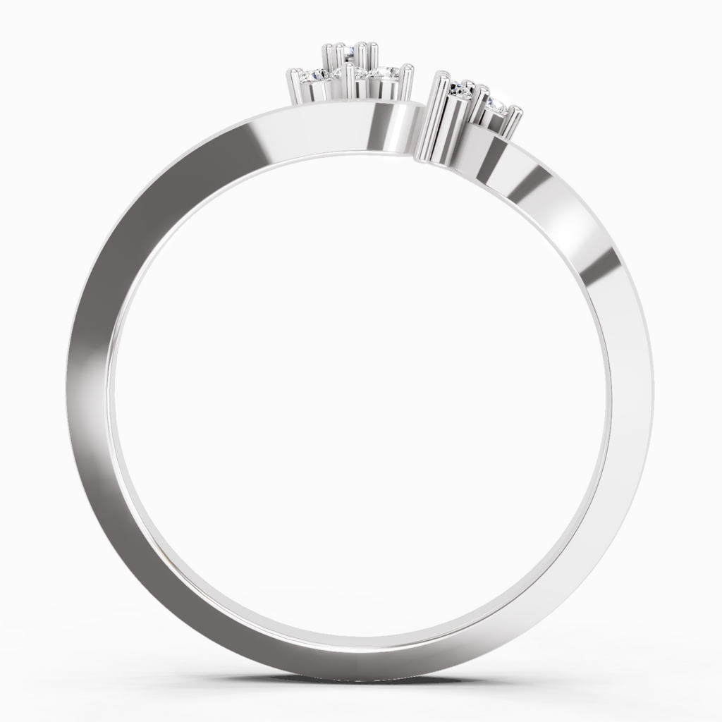 0.086 Ct Cluster Ring