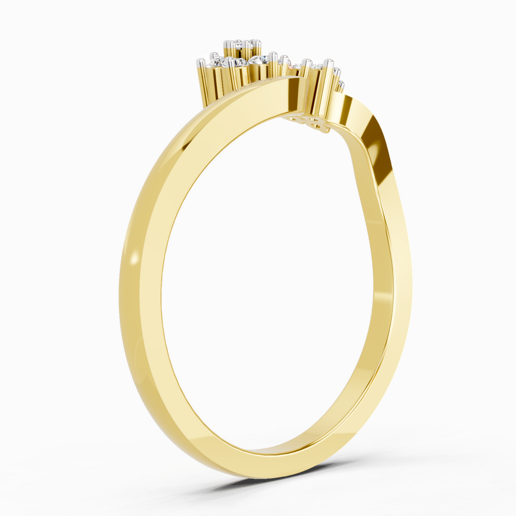 0.086 Ct Cluster Ring
