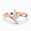 0.086 Ct Cluster Ring