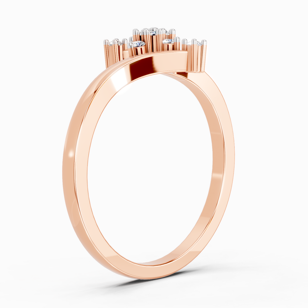 0.098 Ct Cluster Ring
