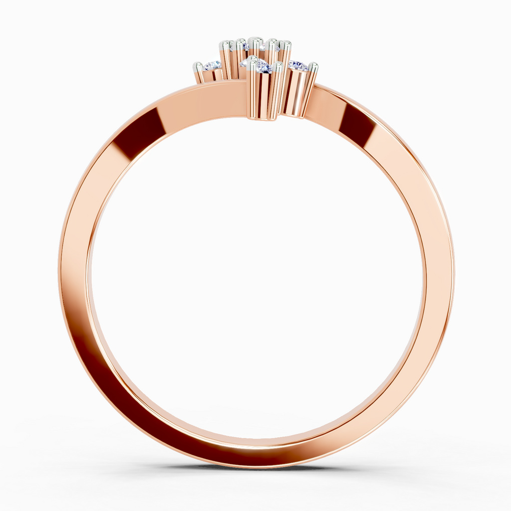 0.098 Ct Cluster Ring