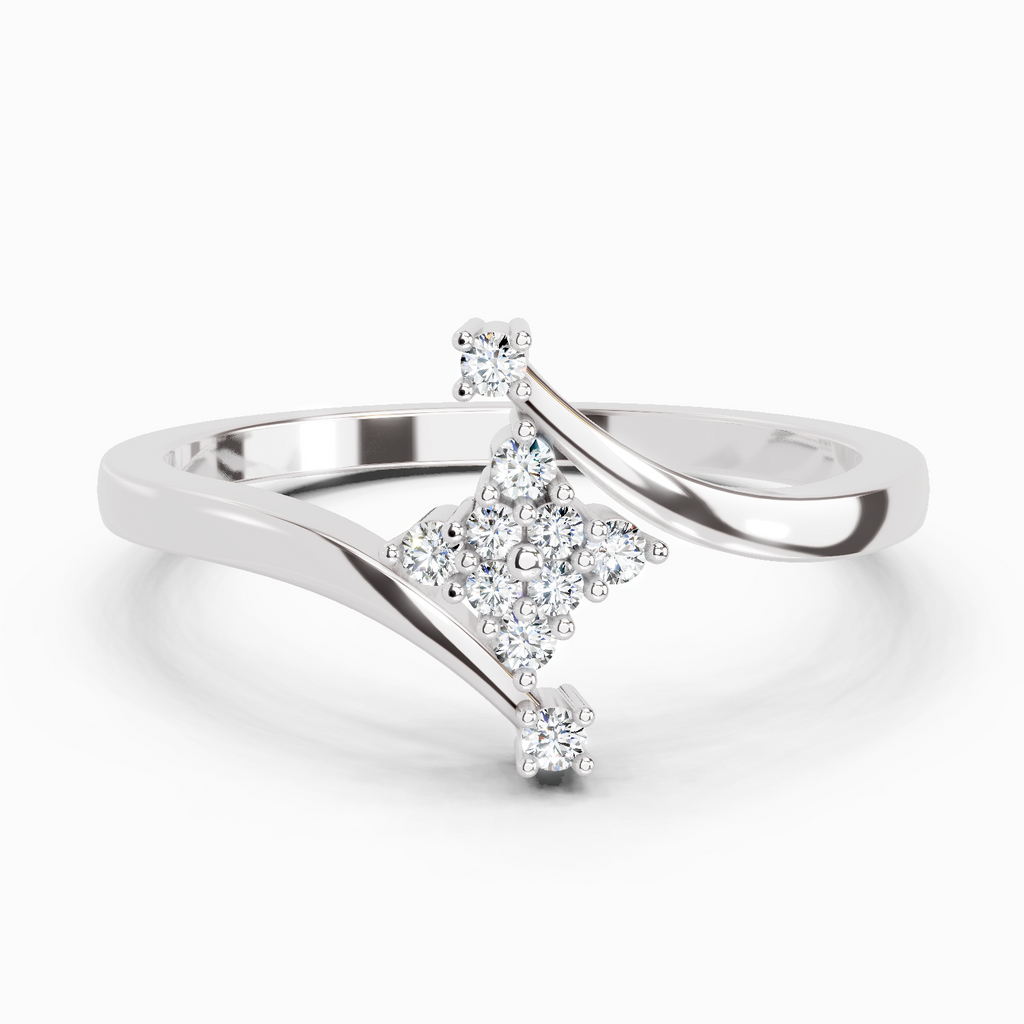 0.098 Ct Cluster Ring