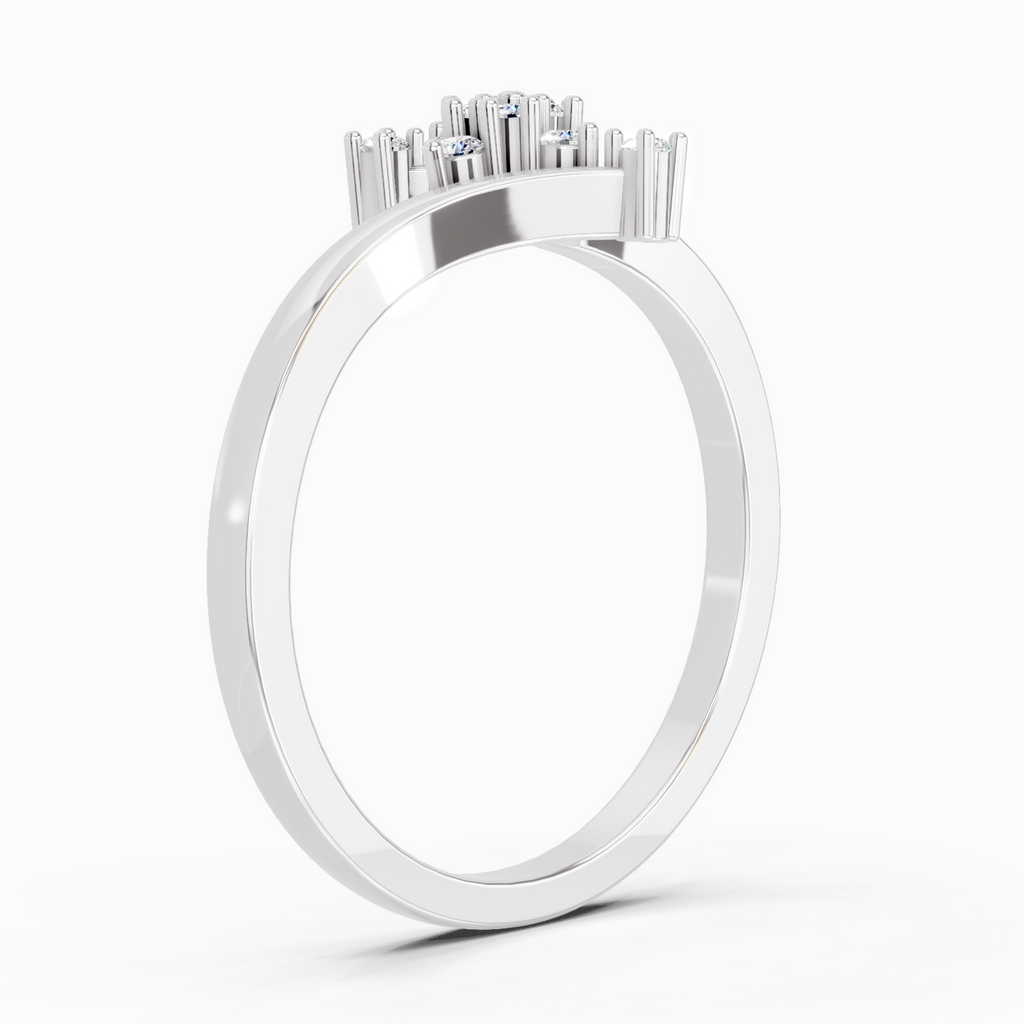 0.098 Ct Cluster Ring