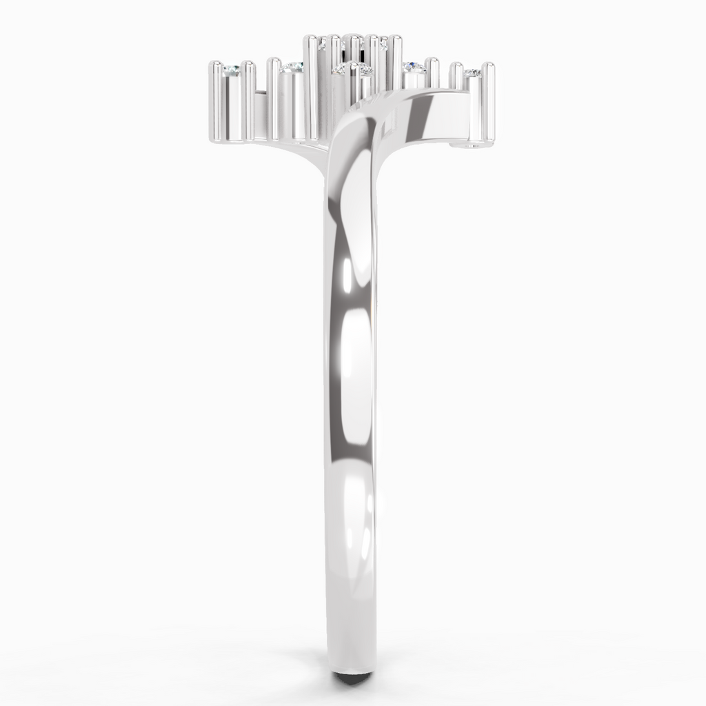 0.098 Ct Cluster Ring
