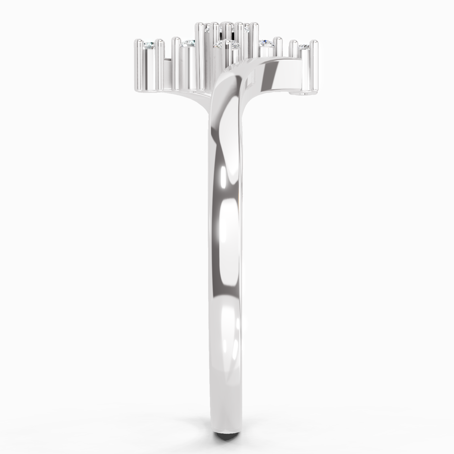 0.098 Ct Cluster Ring