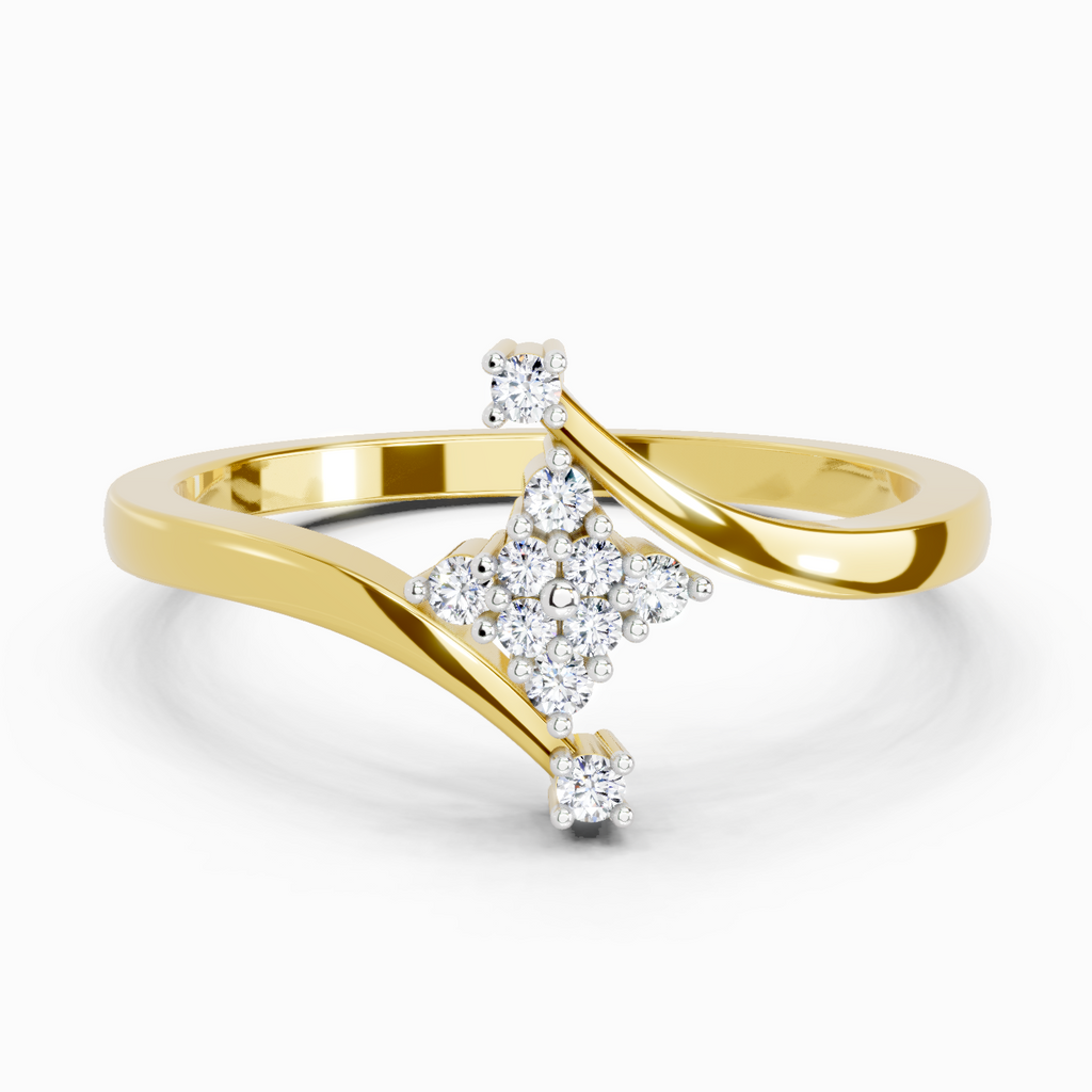 0.098 Ct Cluster Ring