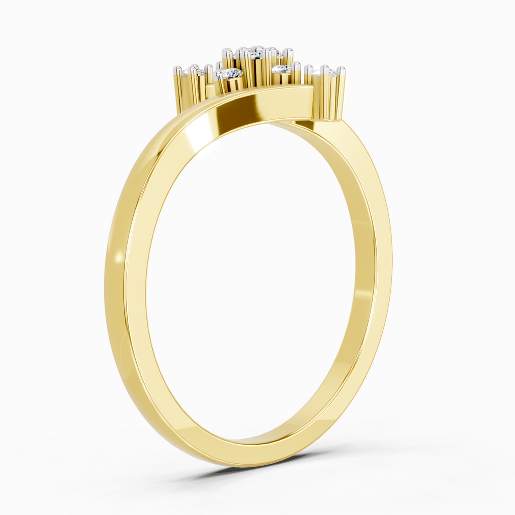 0.098 Ct Cluster Ring