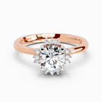 0.86 Ct Round Halo Ring