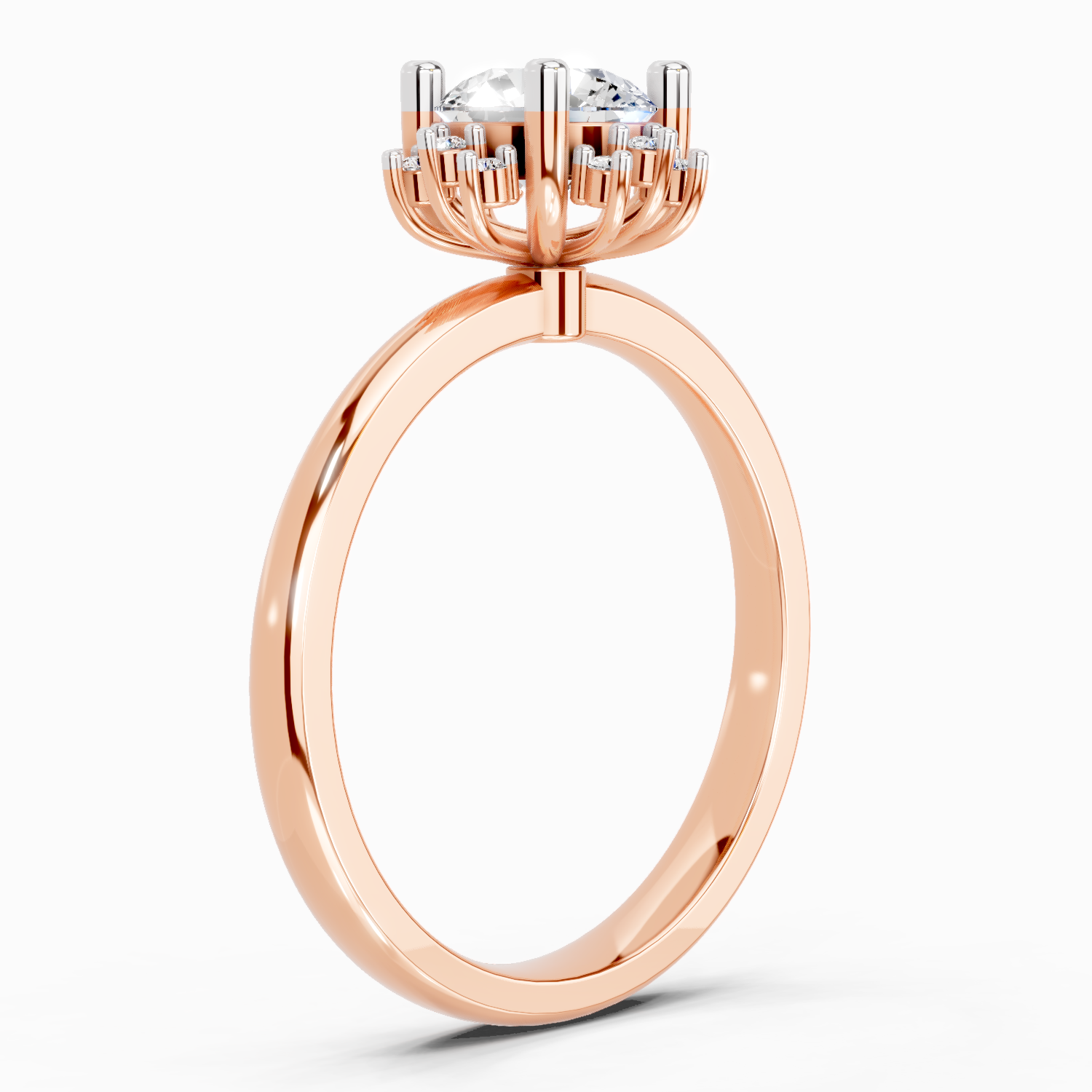 0.86 Ct Round Halo Ring