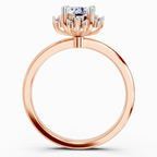 0.86 Ct Round Halo Ring