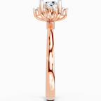 0.86 Ct Round Halo Ring