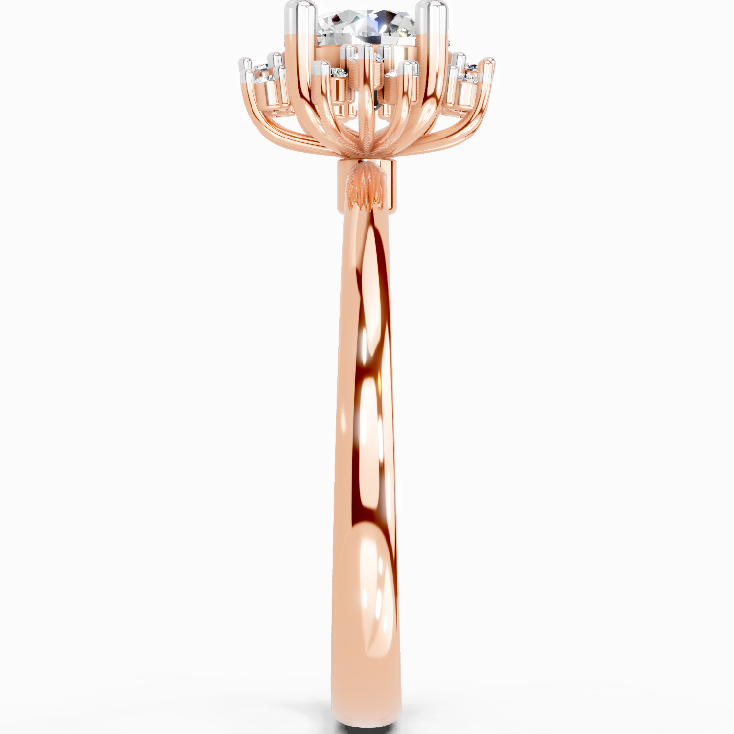 0.86 Ct Round Halo Ring