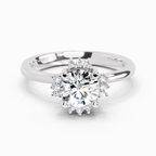 0.86 Ct Round Halo Ring