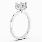 0.86 Ct Round Halo Ring