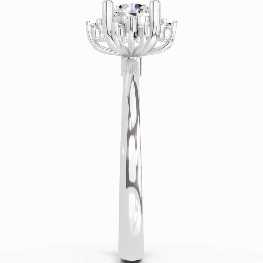 0.86 Ct Round Halo Ring