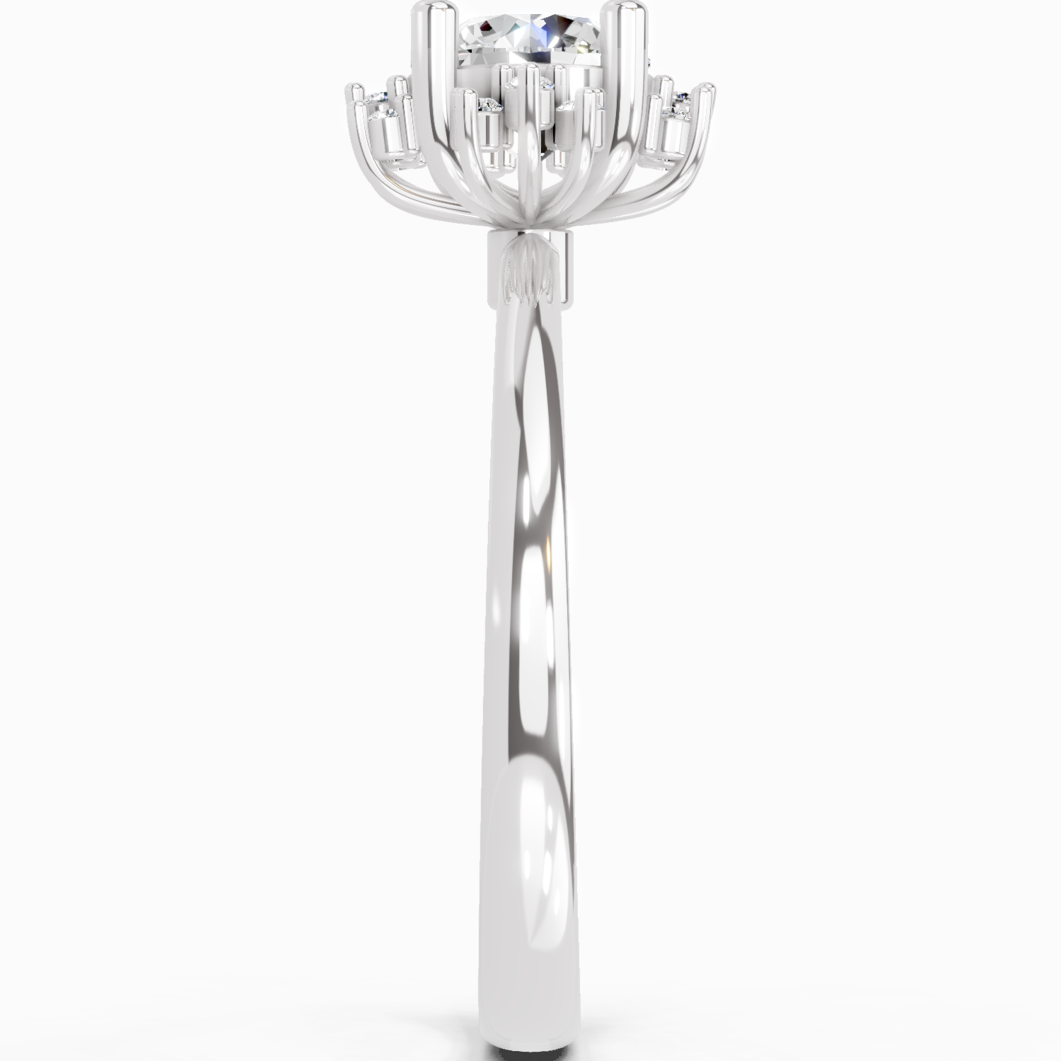 0.86 Ct Round Halo Ring