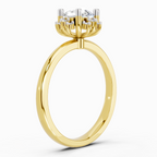 0.86 Ct Round Halo Ring