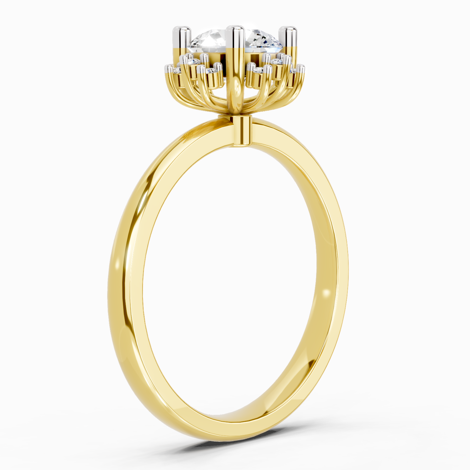 0.86 Ct Round Halo Ring