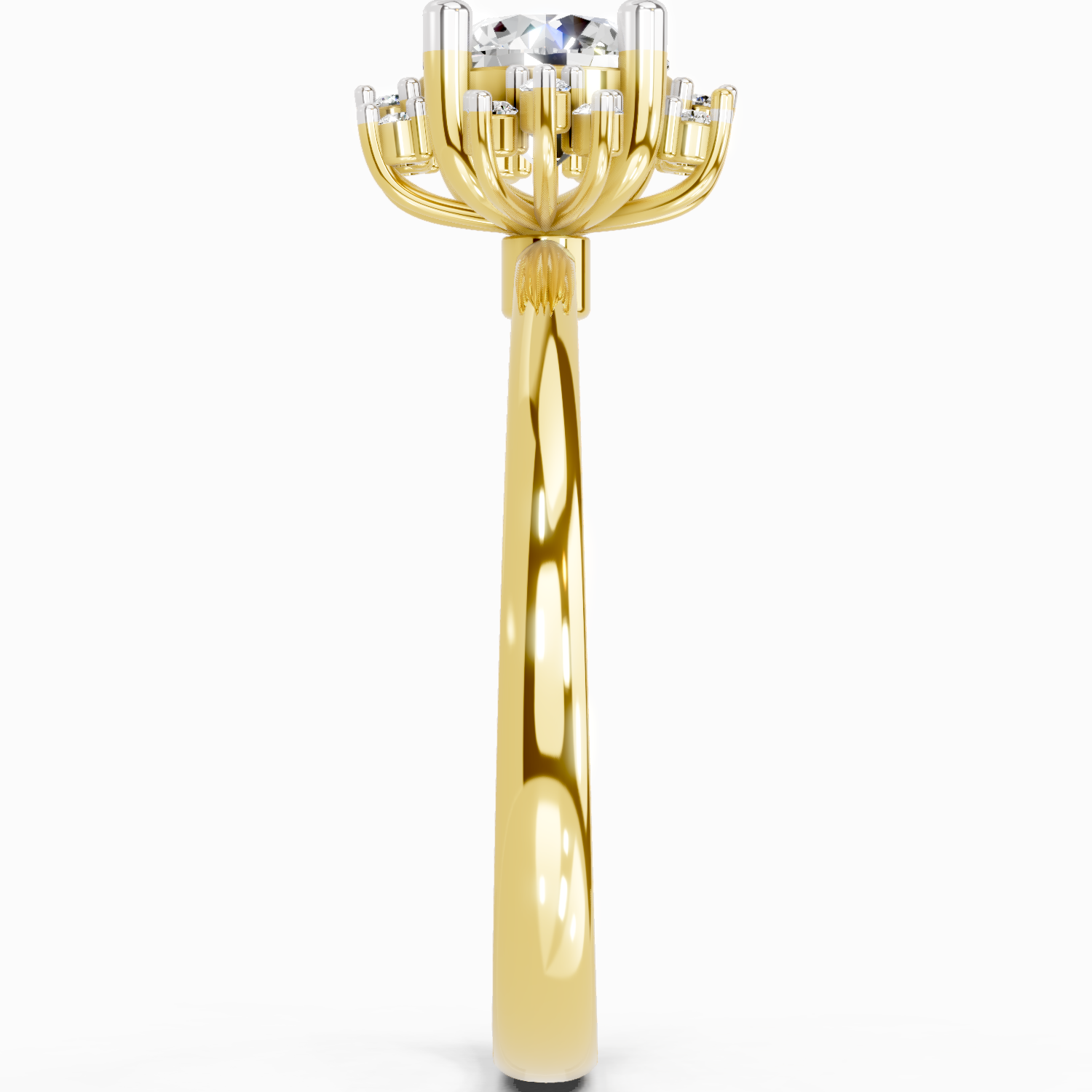 0.86 Ct Round Halo Ring