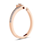 0.11 Carat Floral Engagement Ring