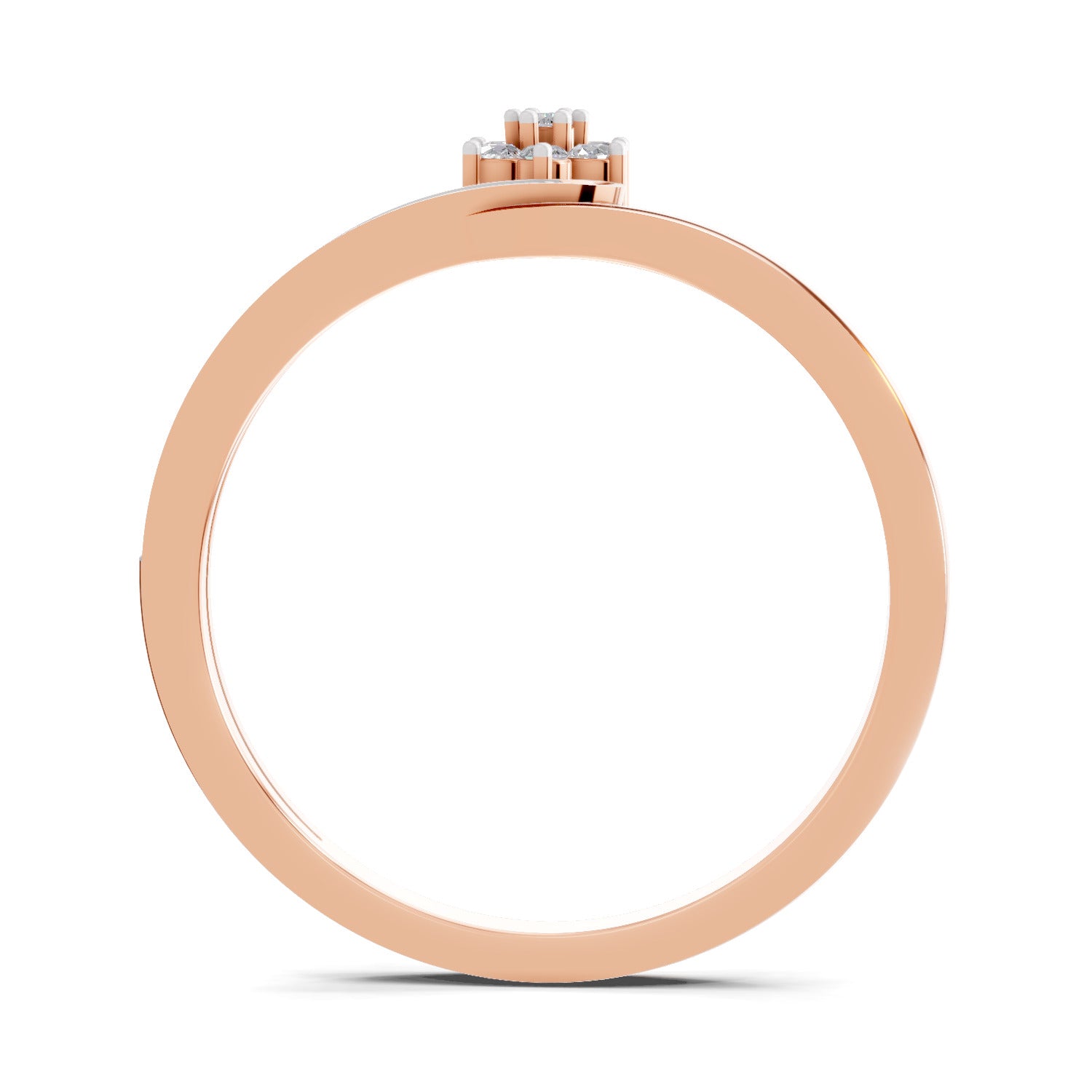 0.11 Carat Floral Engagement Ring