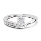 0.11 Carat Floral Engagement Ring
