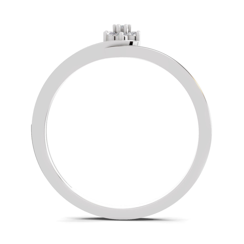 0.11 Carat Floral Engagement Ring