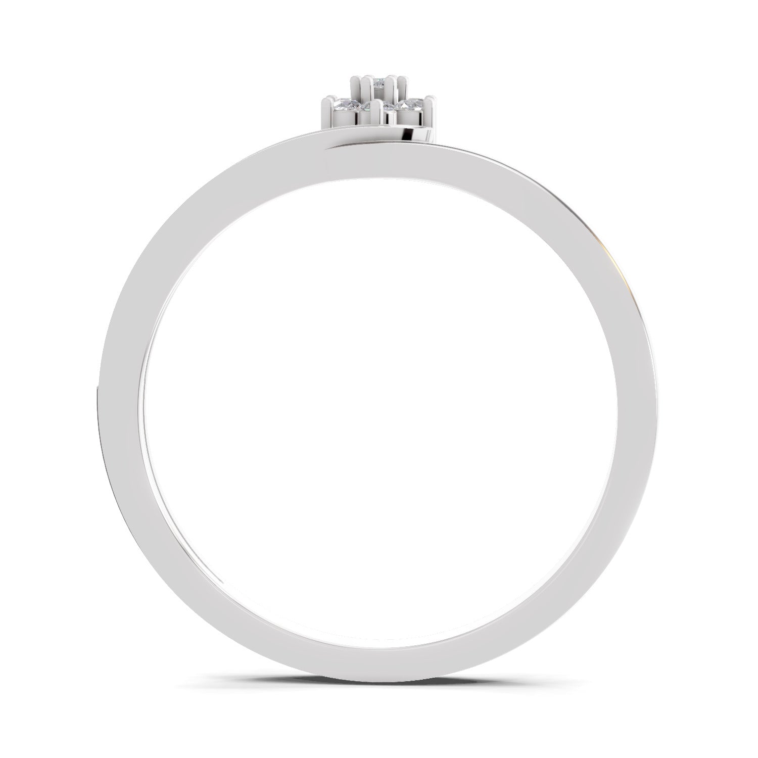 0.11 Carat Floral Engagement Ring