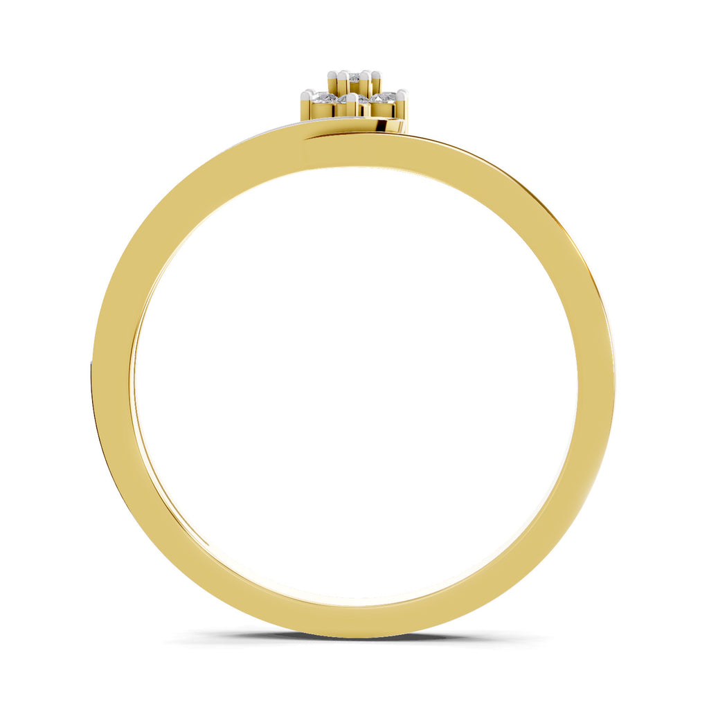 0.11 Carat Floral Engagement Ring