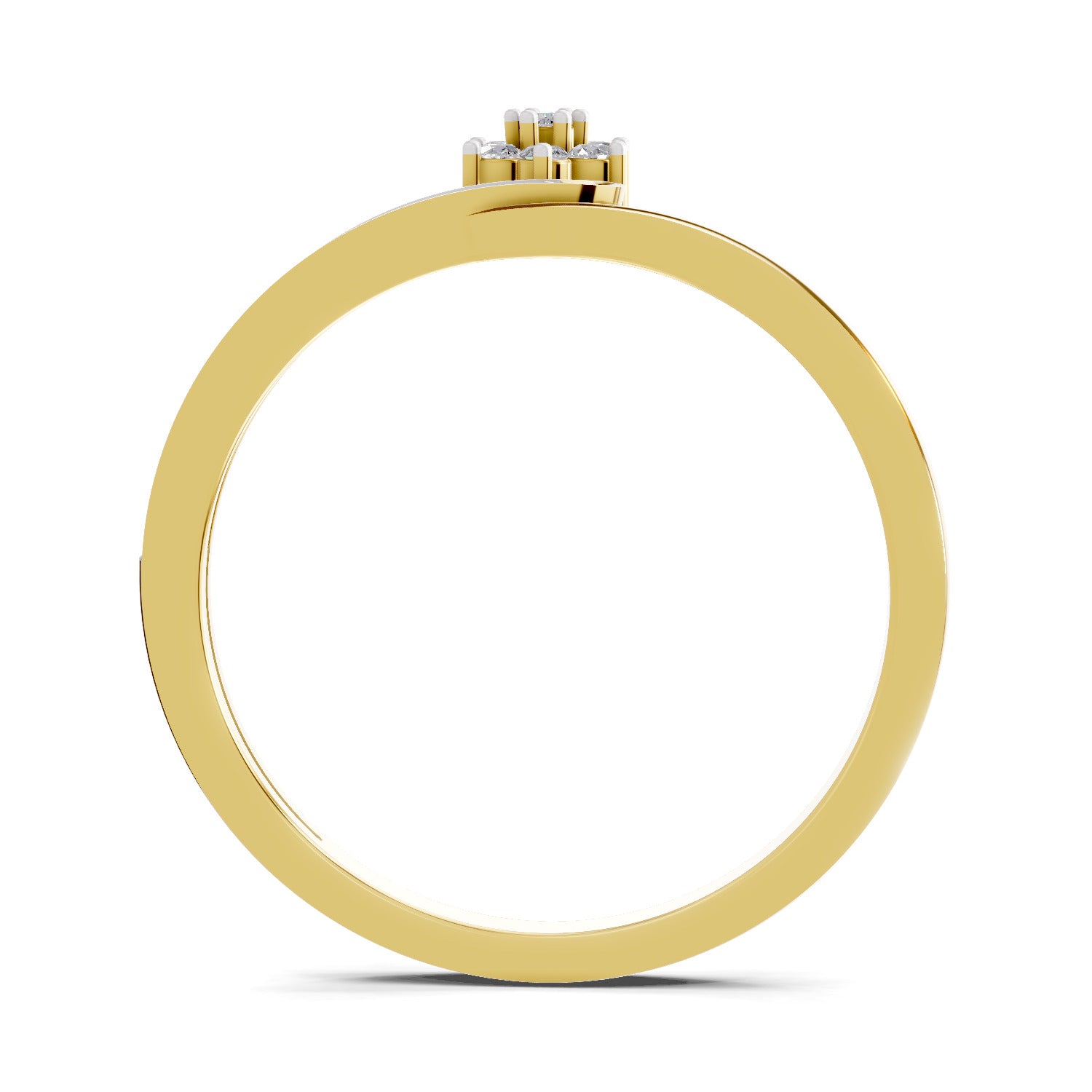 0.11 Carat Floral Engagement Ring