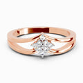 0.11 Carat Floral Engagement Ring