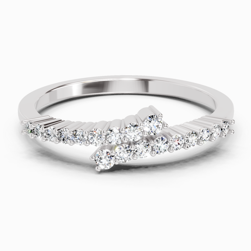 Sparkles 0.18 Ct Round Fashion Diamond Ring in 14K Gold