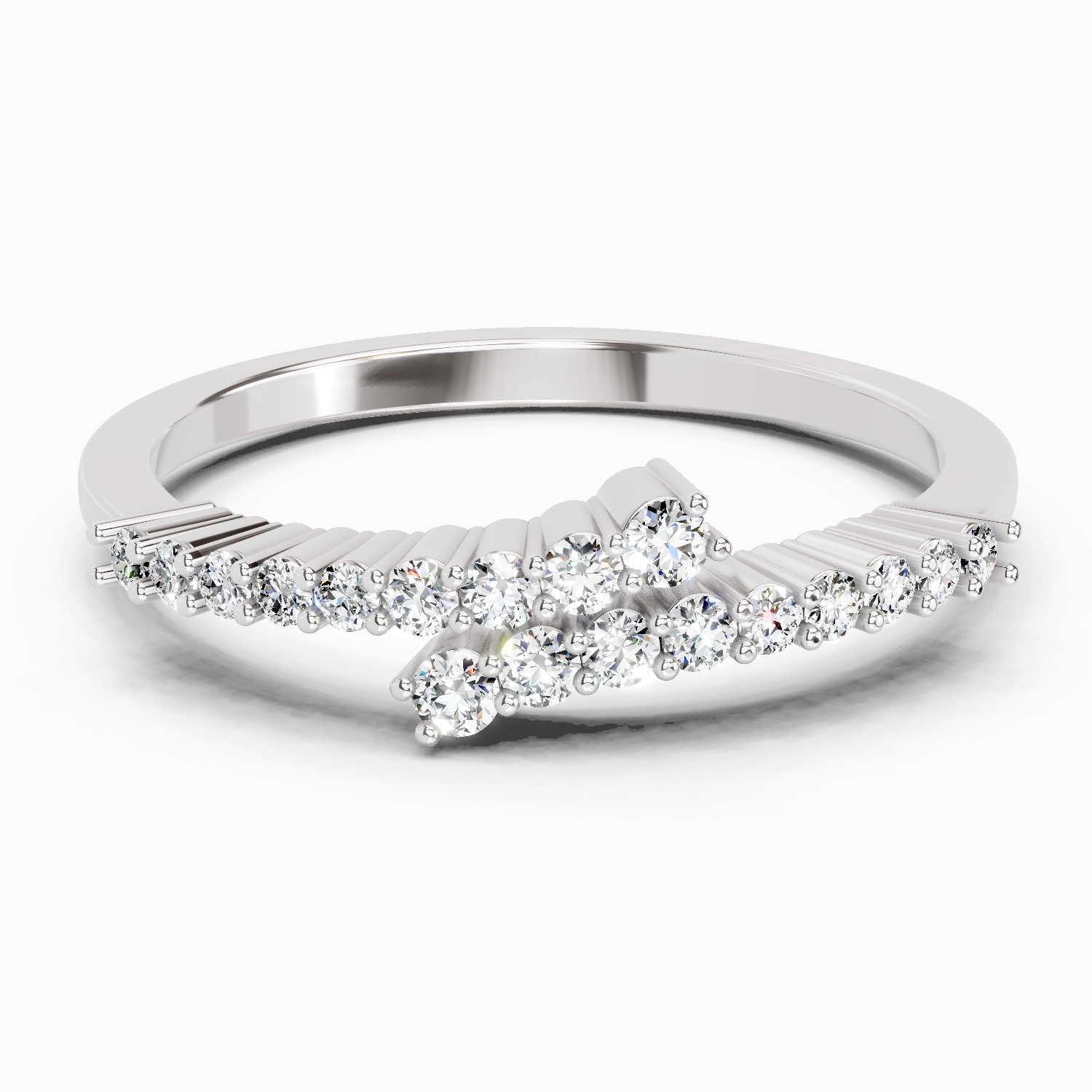 Sparkles 0.18 Ct Round Fashion Diamond Ring in 14K Gold