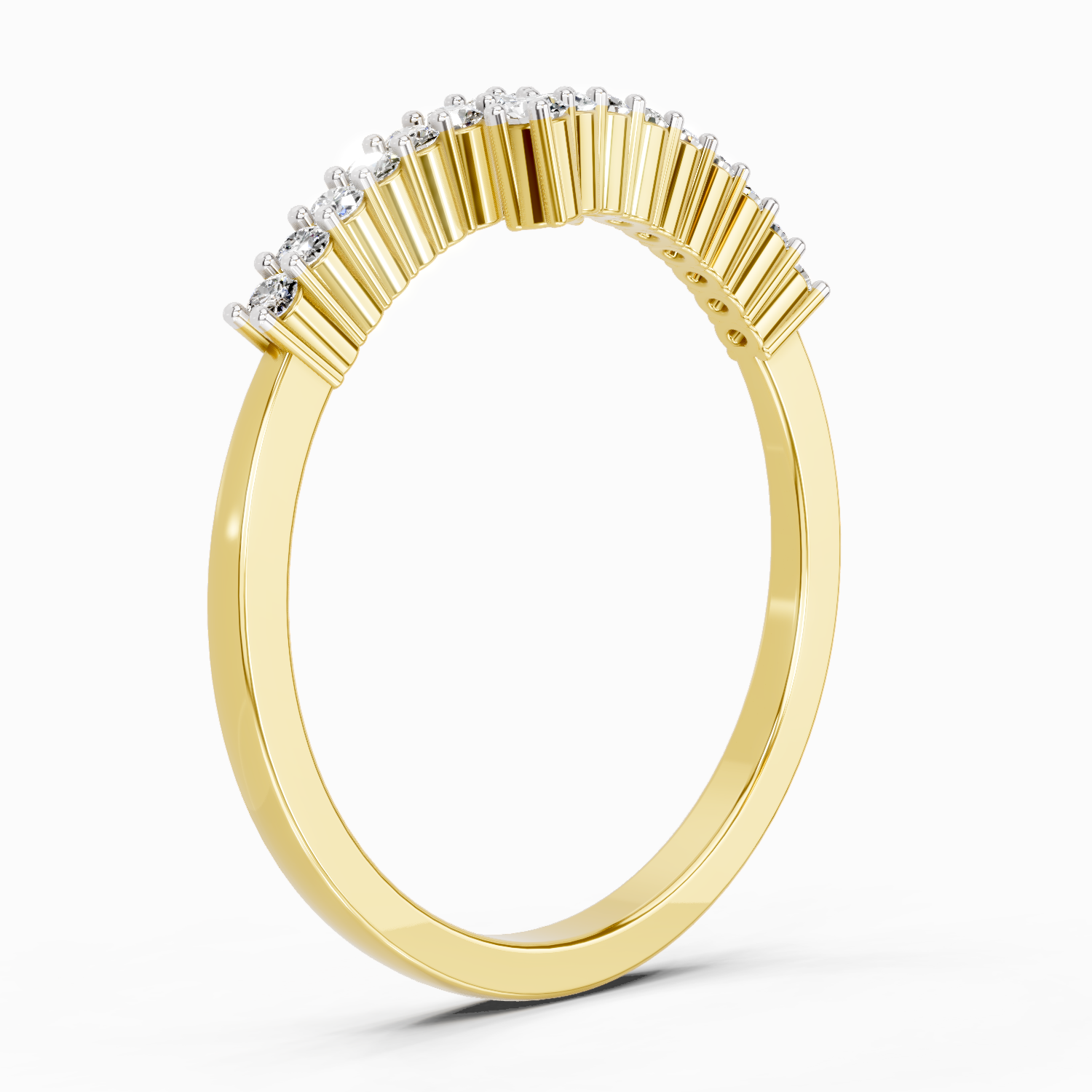 Sparkles 0.18 Ct Round Fashion Diamond Ring in 14K Gold