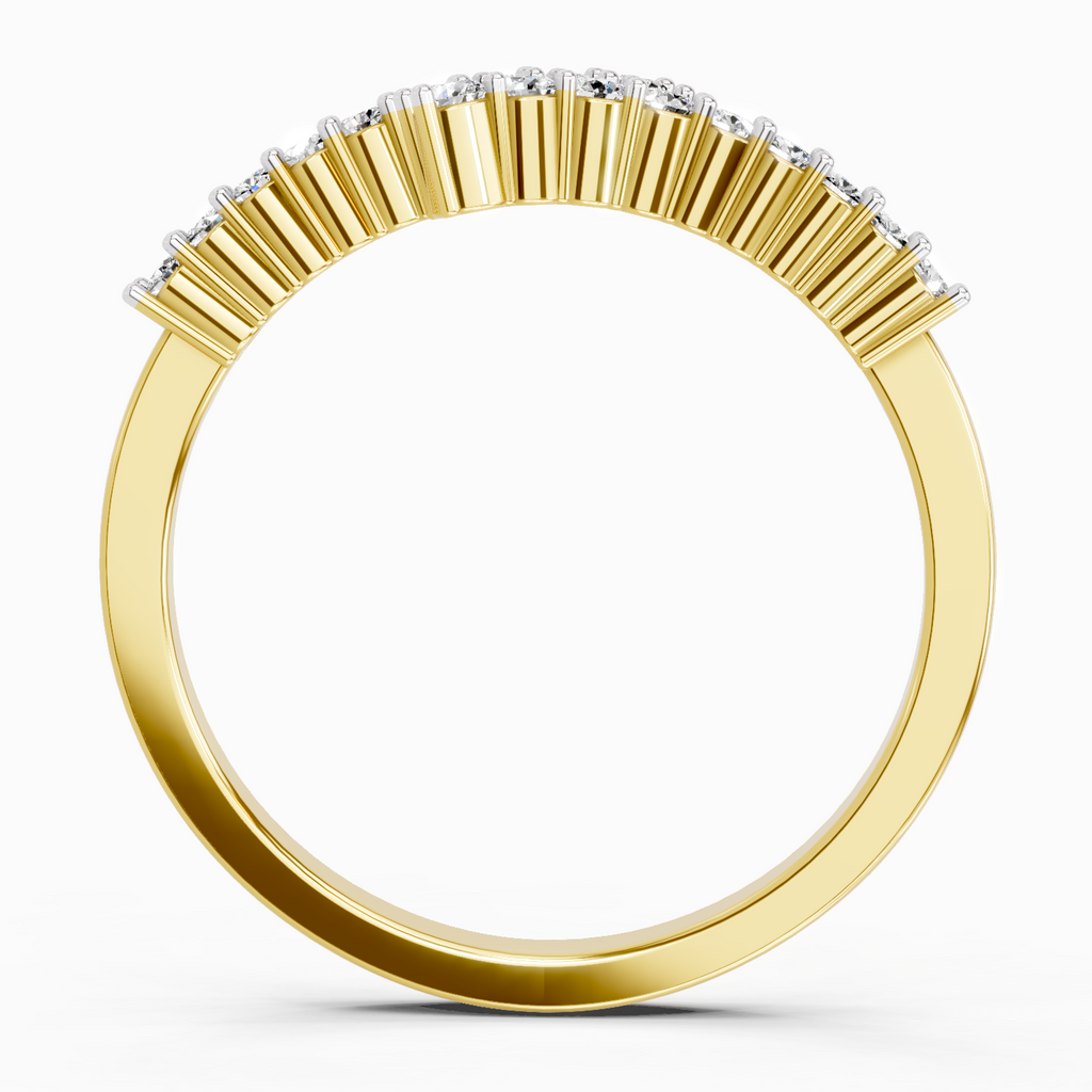Sparkles 0.18 Ct Round Fashion Diamond Ring in 14K Gold