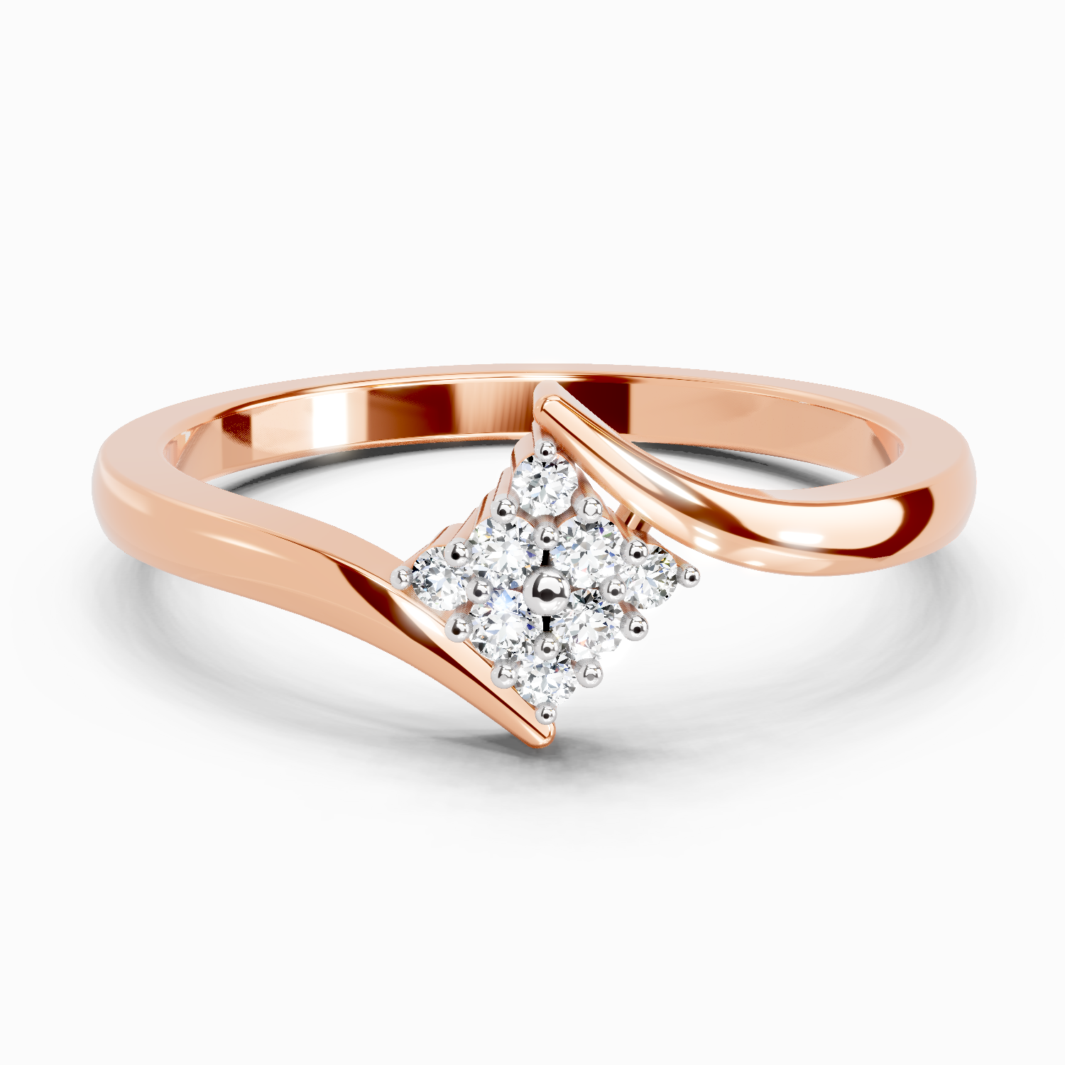 0.09 Carat Diamond Cluster Ring