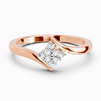 Sparkles 0.18 Ct Round Fashion Diamond Ring in 14K Gold