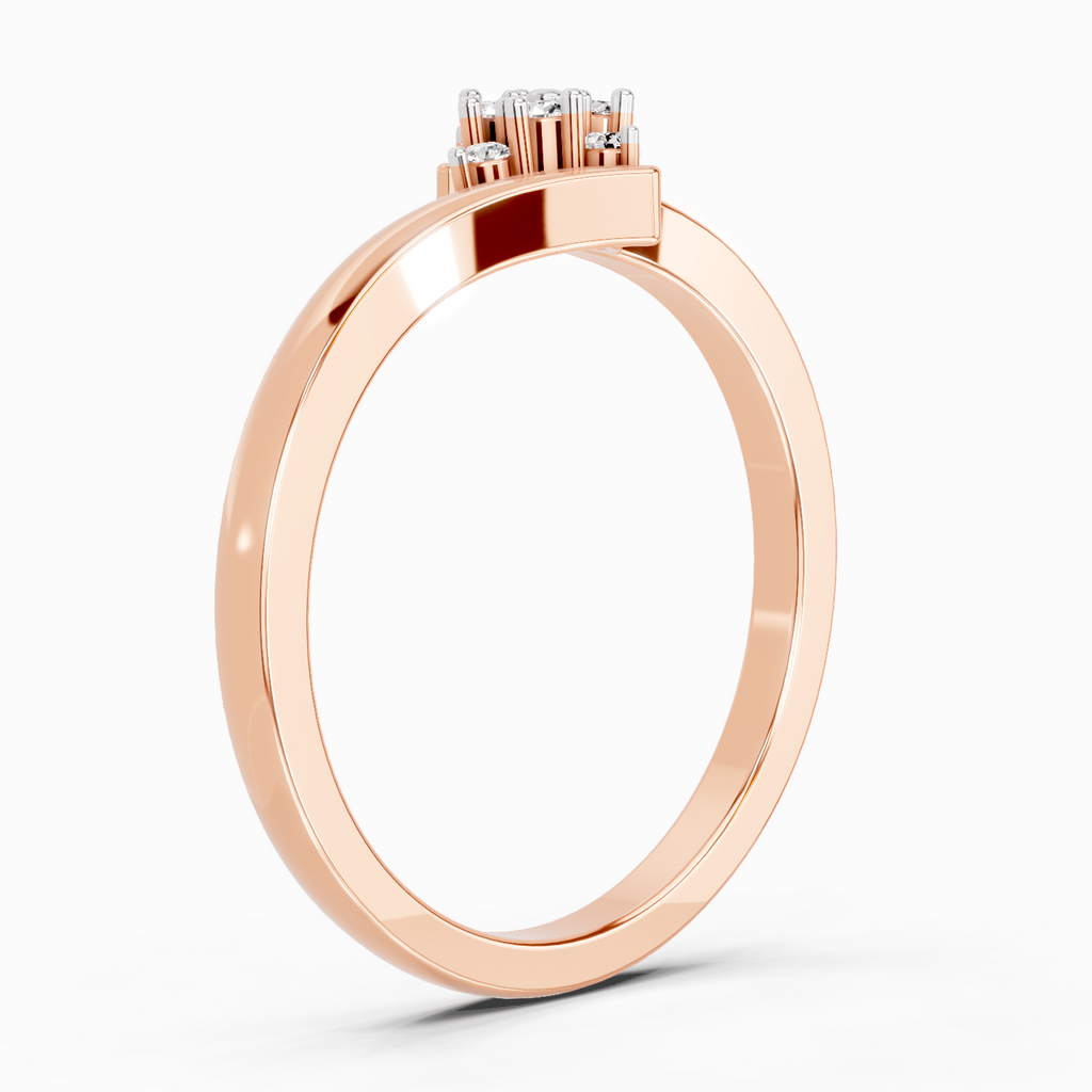 0.09 Carat Diamond Cluster Ring