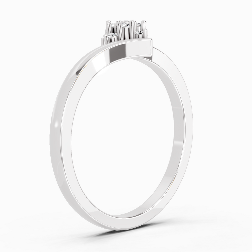 0.09 Carat Diamond Cluster Ring