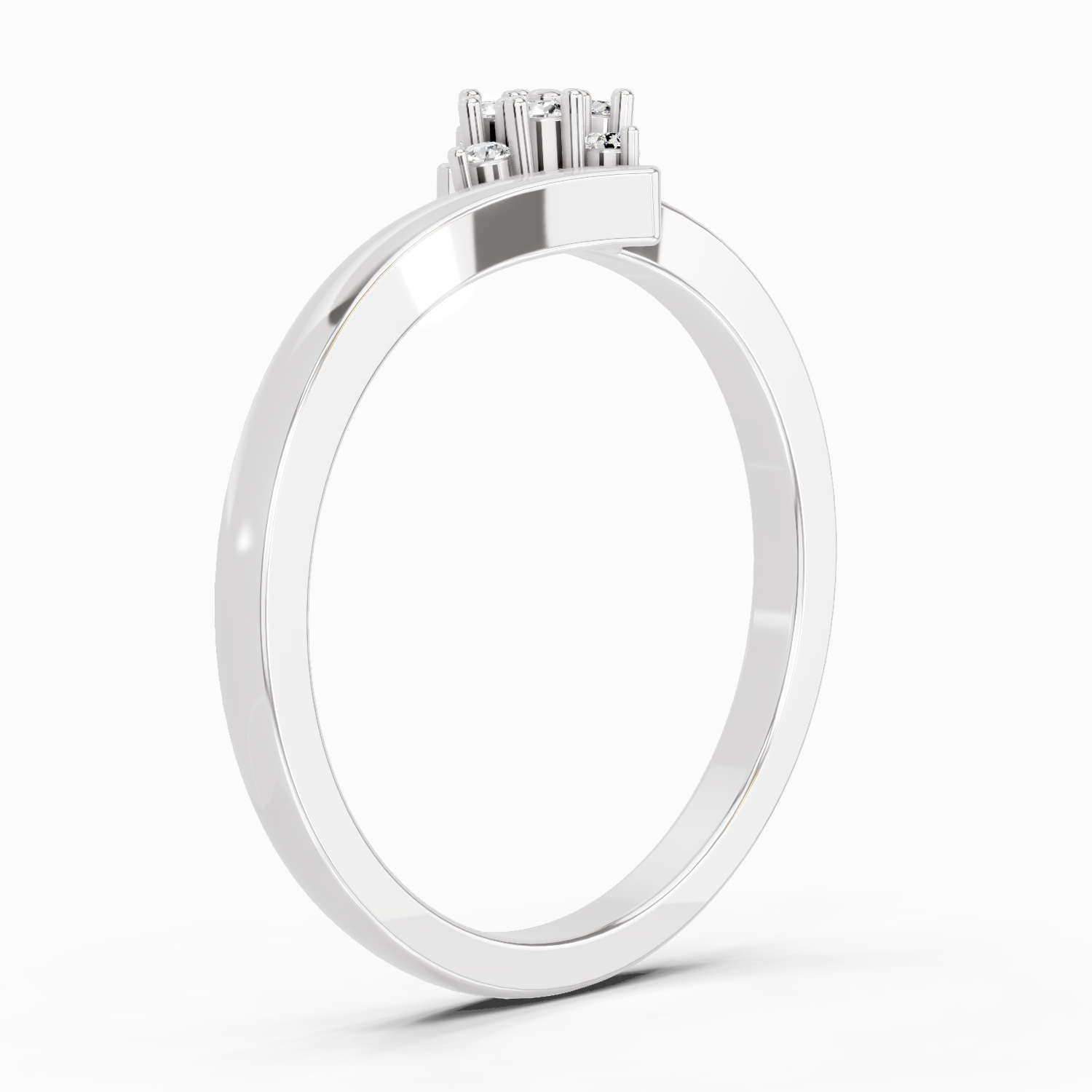 0.09 Carat Diamond Cluster Ring