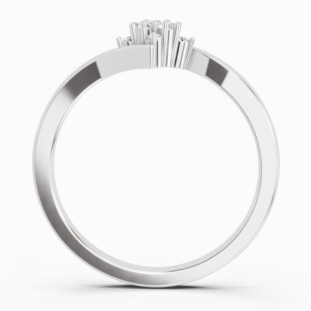 0.09 Carat Diamond Cluster Ring