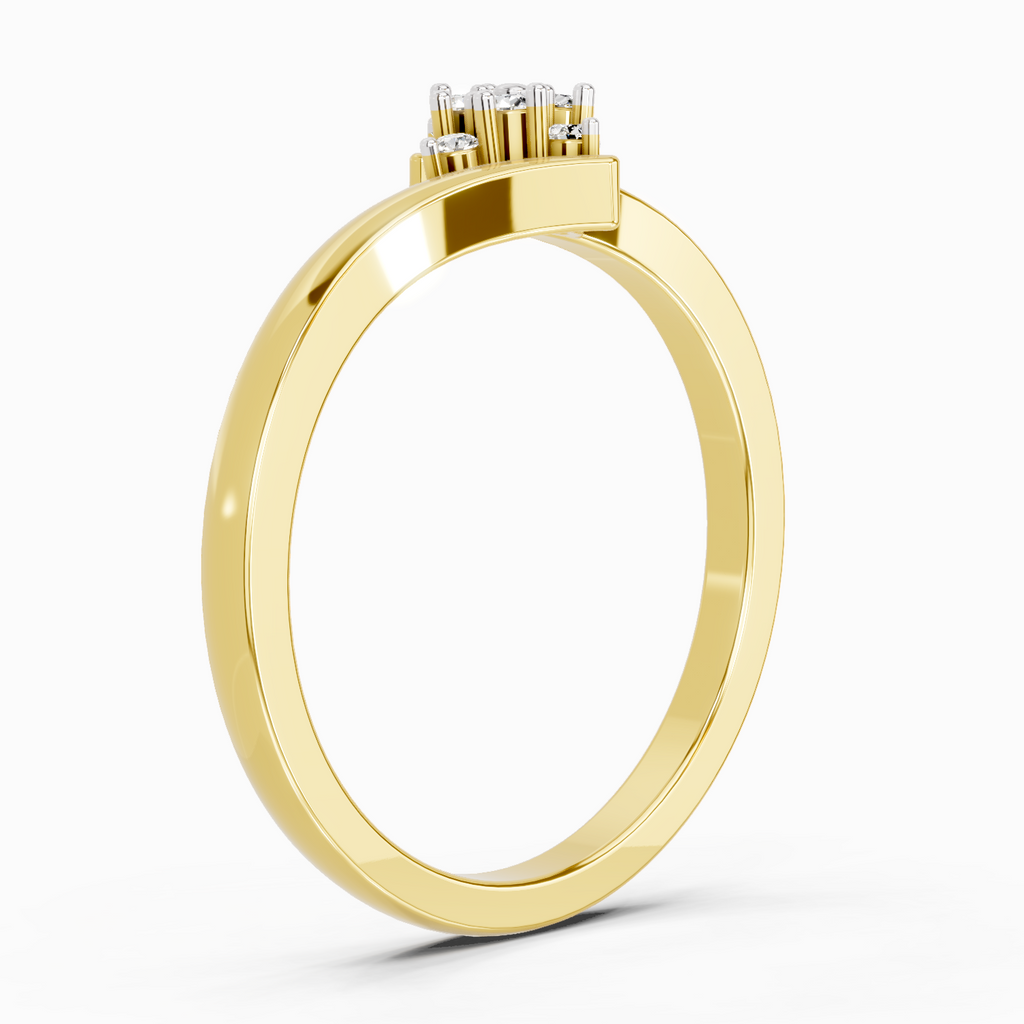 0.09 Carat Diamond Cluster Ring