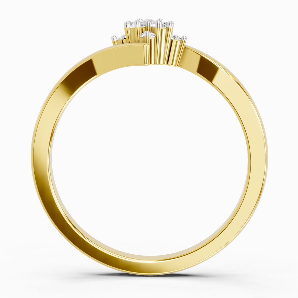 0.09 Carat Diamond Cluster Ring