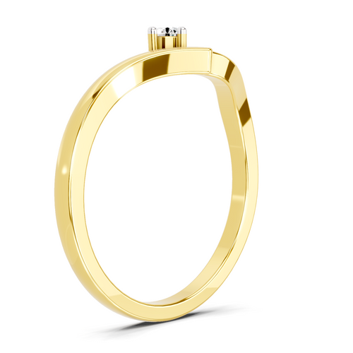 0.07 Carat Round Solitaire Ring