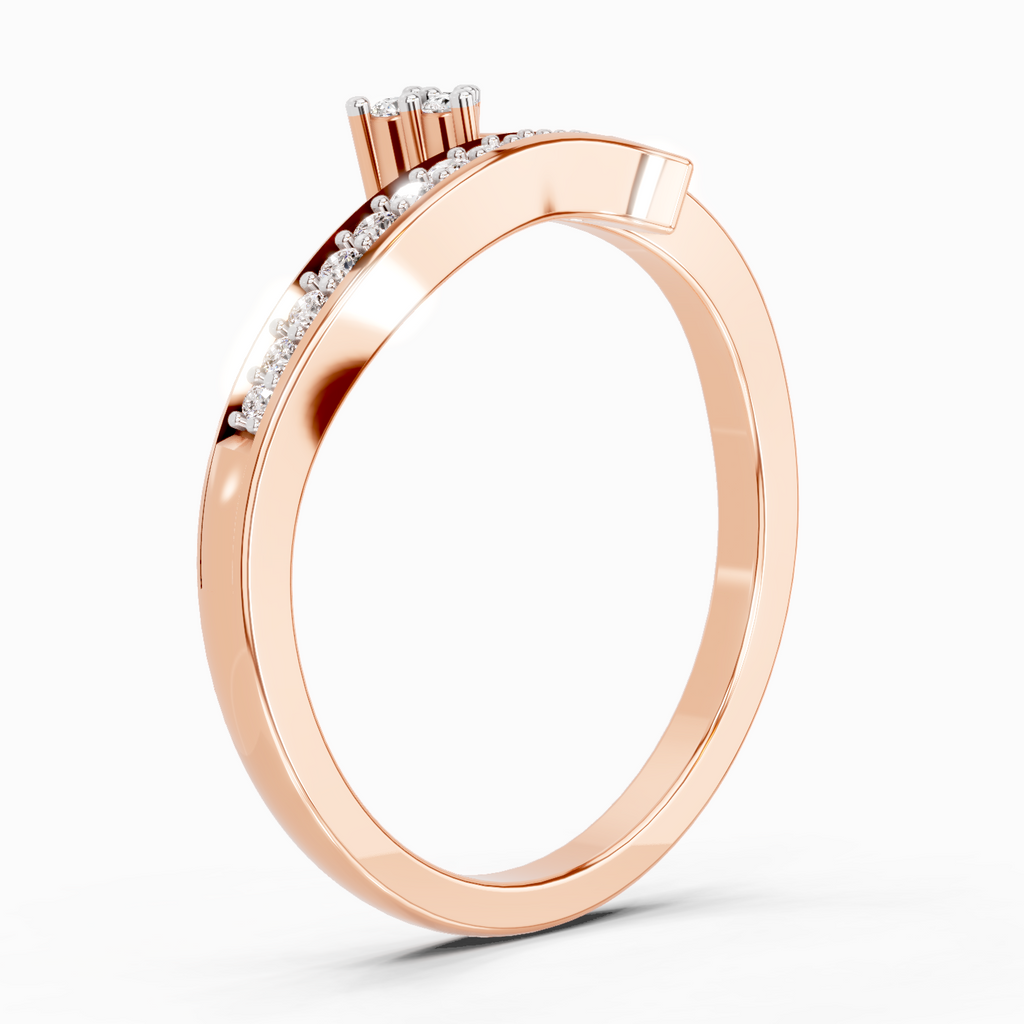 0.09 Carat Round Fashion Ring