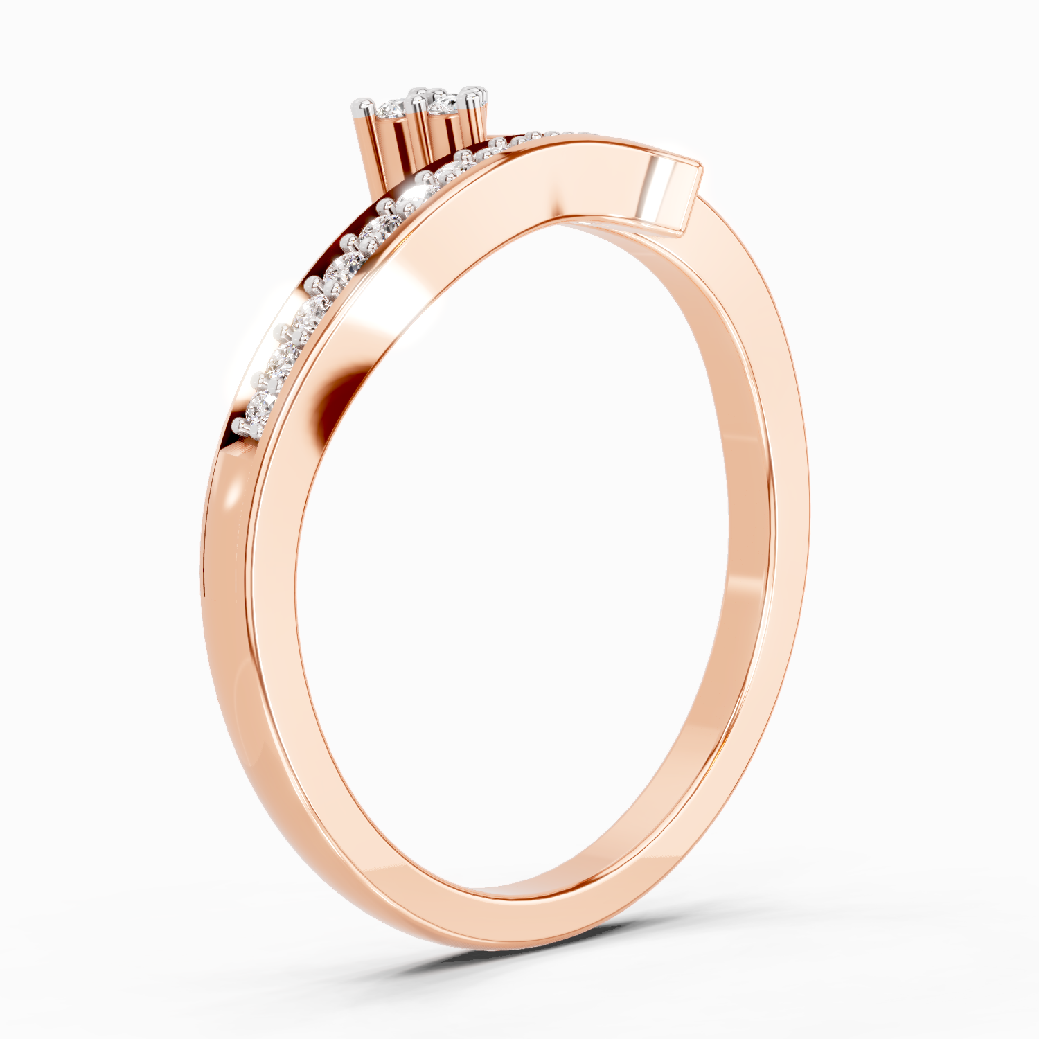 0.09 Carat Round Fashion Ring