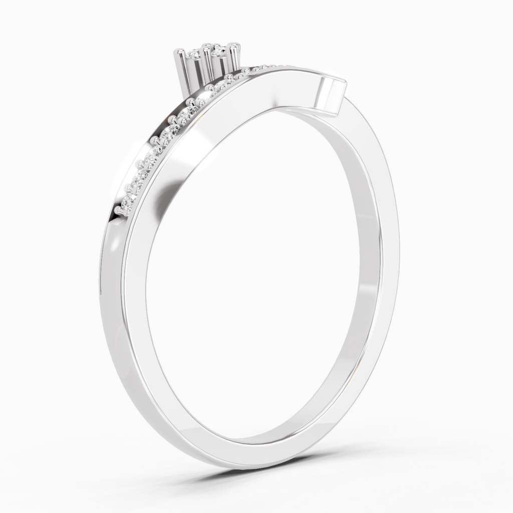 0.09 Carat Round Fashion Ring