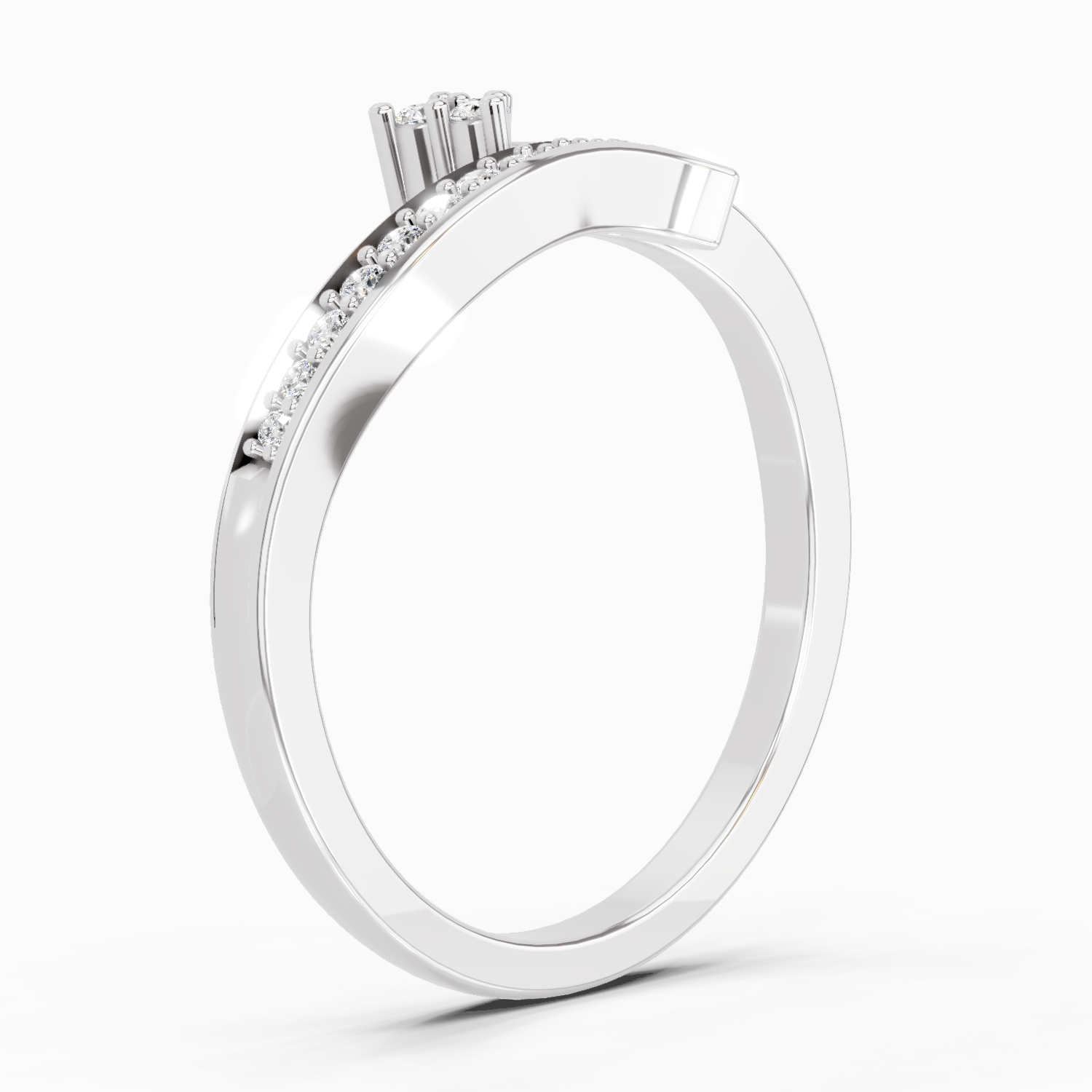0.09 Carat Round Fashion Ring